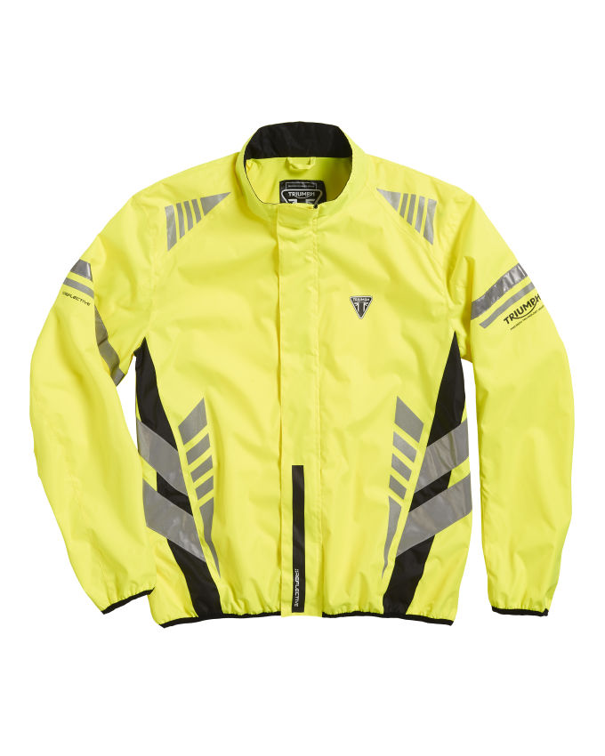 Packable Waterproof Rain Suit in Black Motorcycle Clothing